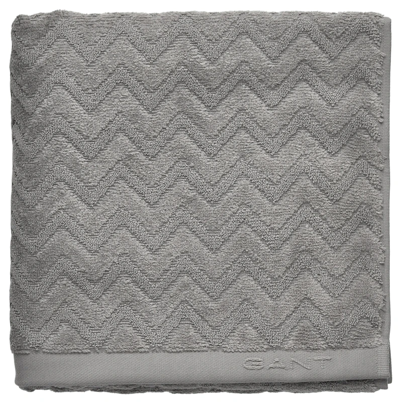 Jacquard Herringbone Badrumsmatta 60x90 cm, Concrete Grey