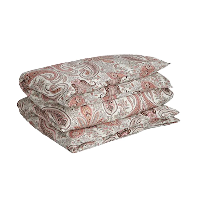 Key West Paisley Påslakan 140x200 cm, Rosa