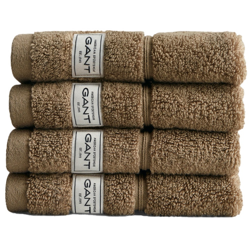 Premium Handdukar 30x30 cm 4-pack, Cold Beige