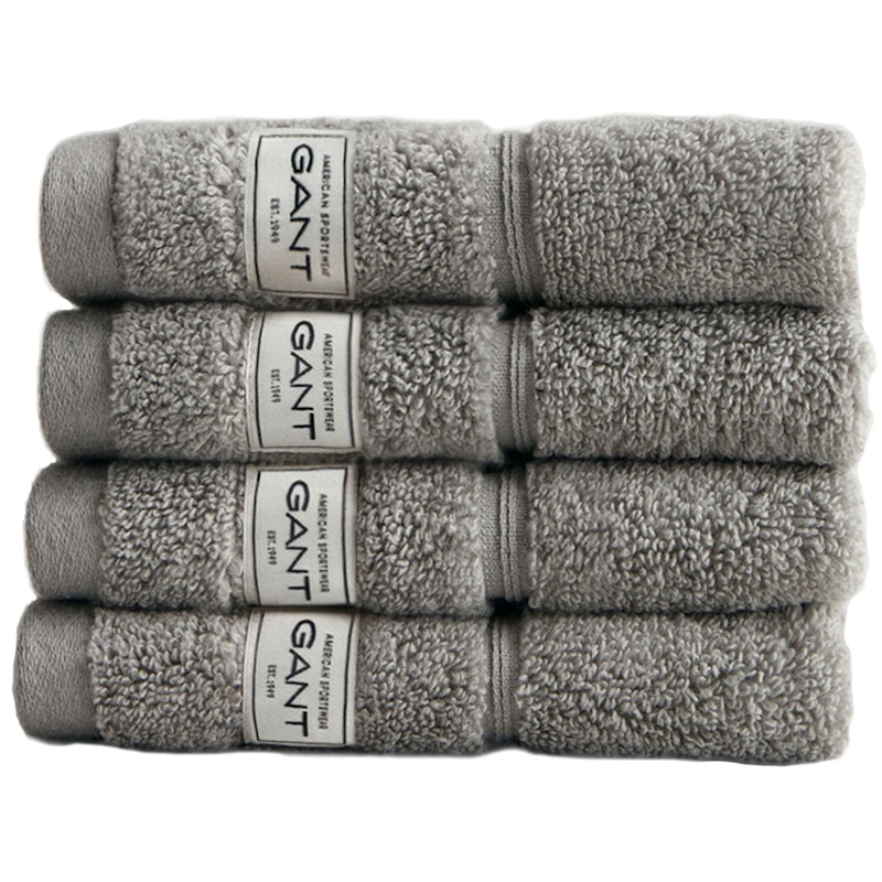 Premium Handdukar 30x30 cm 4-pack, Concrete Grey