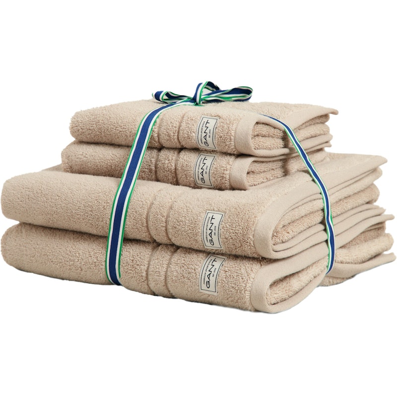 Premium Handdukar 4-pack 50x70 + 70x140 cm, Silver Sand