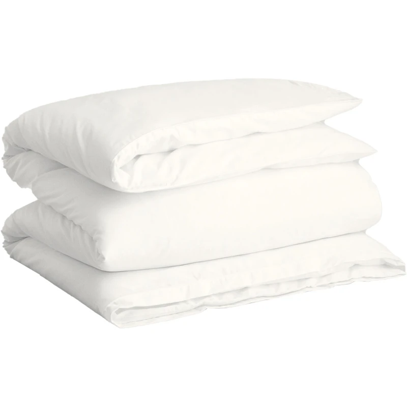 Sateen Påslakan 220x220 cm, Vit