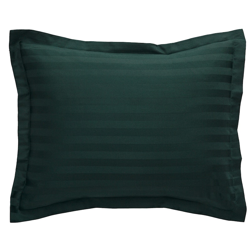 Sateen Stripe Örngott 50x60 cm, Tartan Green
