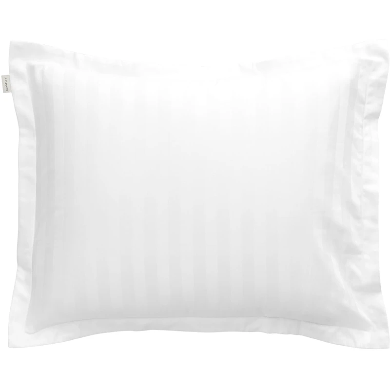 Sateen Stripe Örngott 50x60 cm, Vit