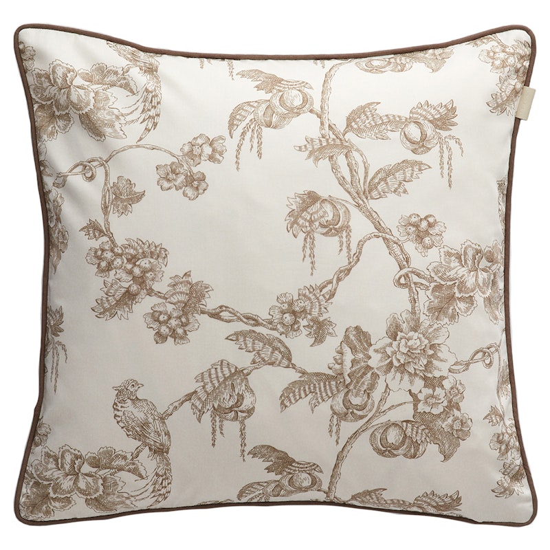 Sateen Tree Print Kudde 50x50 cm, Taupe Beige