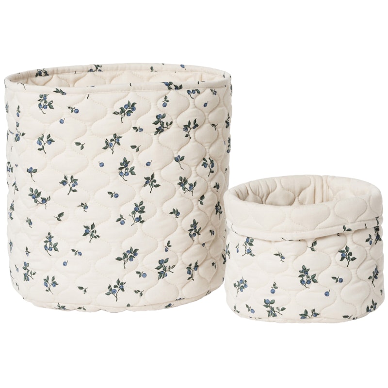 Blueberry Quiltade Korgar 2-pack