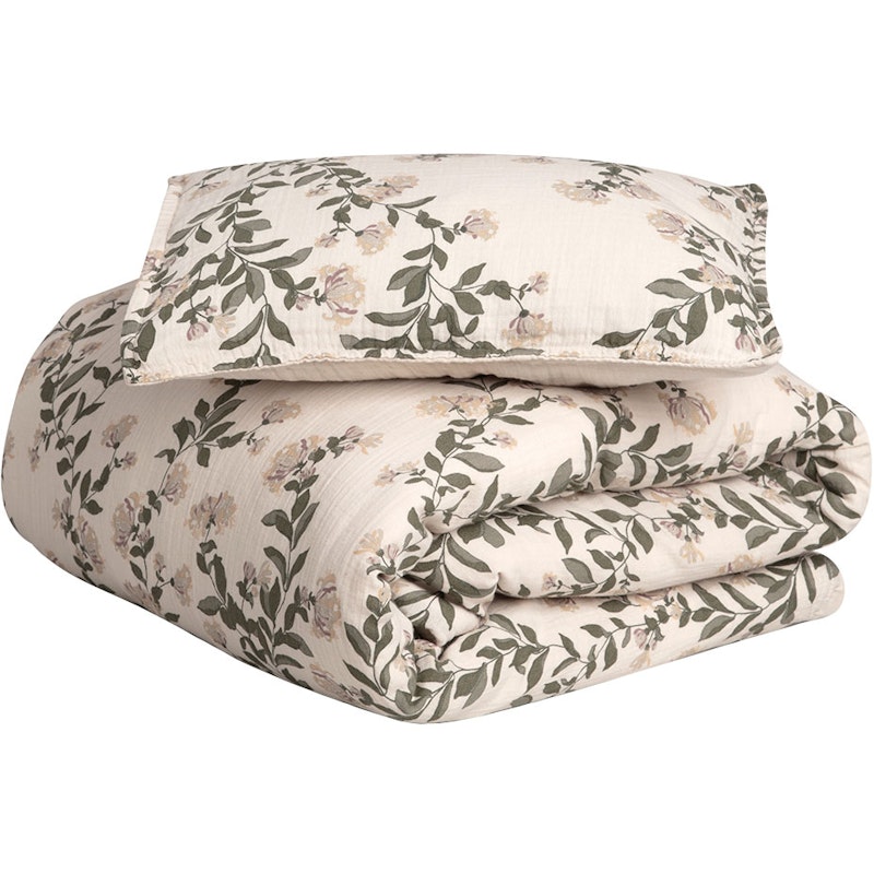 Honeysuckle Muslin Bäddset, 150x210 / 50x60 cm