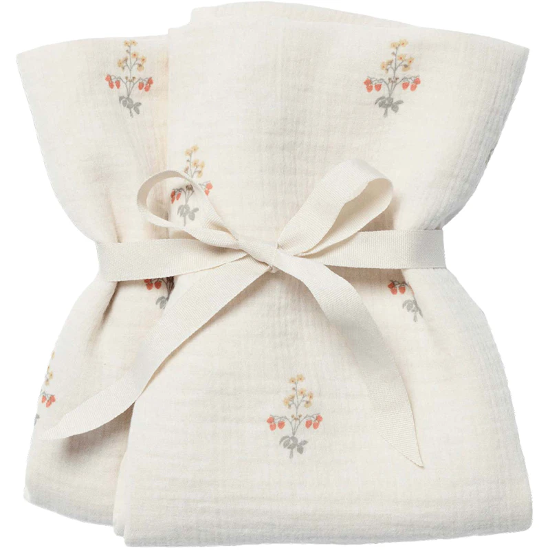 La Fraise Muslin Filt 2-pack, 60x60 cm
