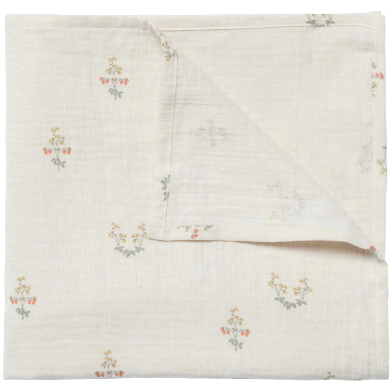 La Fraise Muslin Babyfilt, 110x110 cm