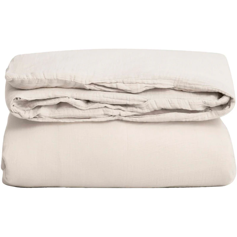 Eggshell Muslin Påslakan Enkel, 210x150 cm