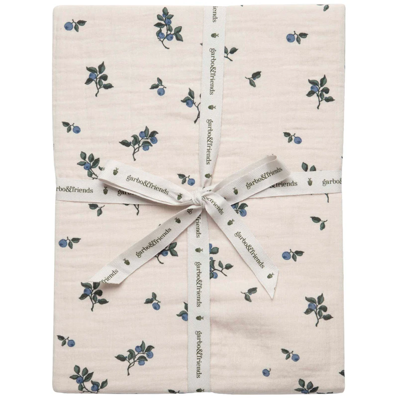 Blueberry Muslin Dra-På-Lakan, 180x200 cm