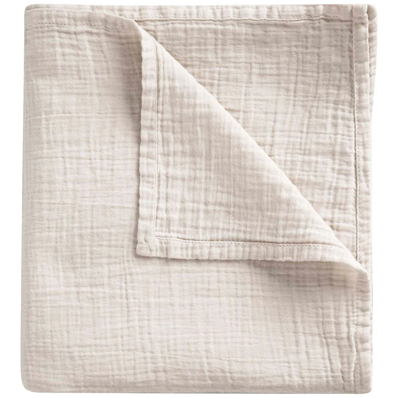 Eggshell Muslin Babyfilt, 110x110 cm