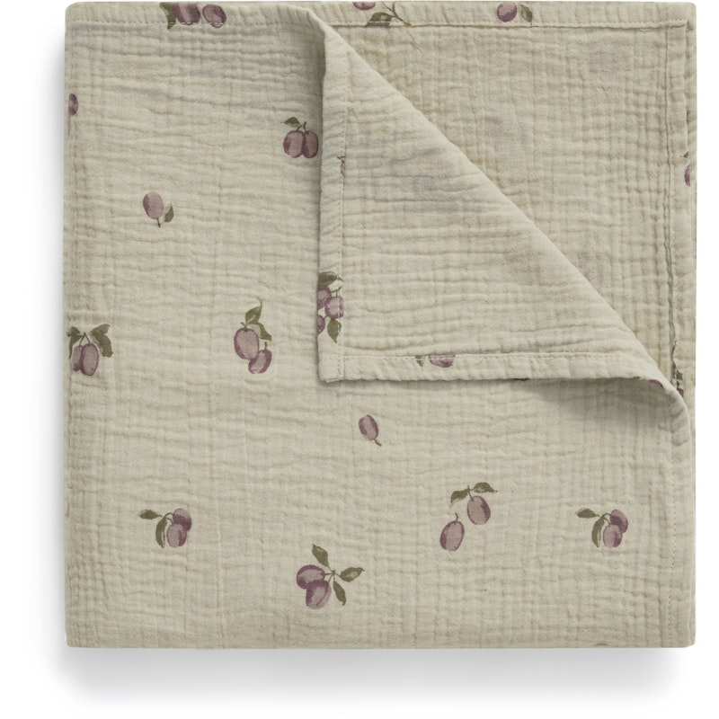 Prune Green Muslin Babyfilt 110x110 cm