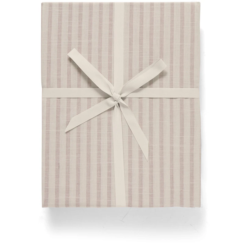 Stripe Mauve Dra-På-Lakan, 160x200 cm