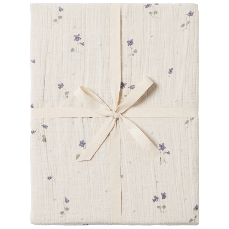 Viola Muslin Fitted Sheet Double 140