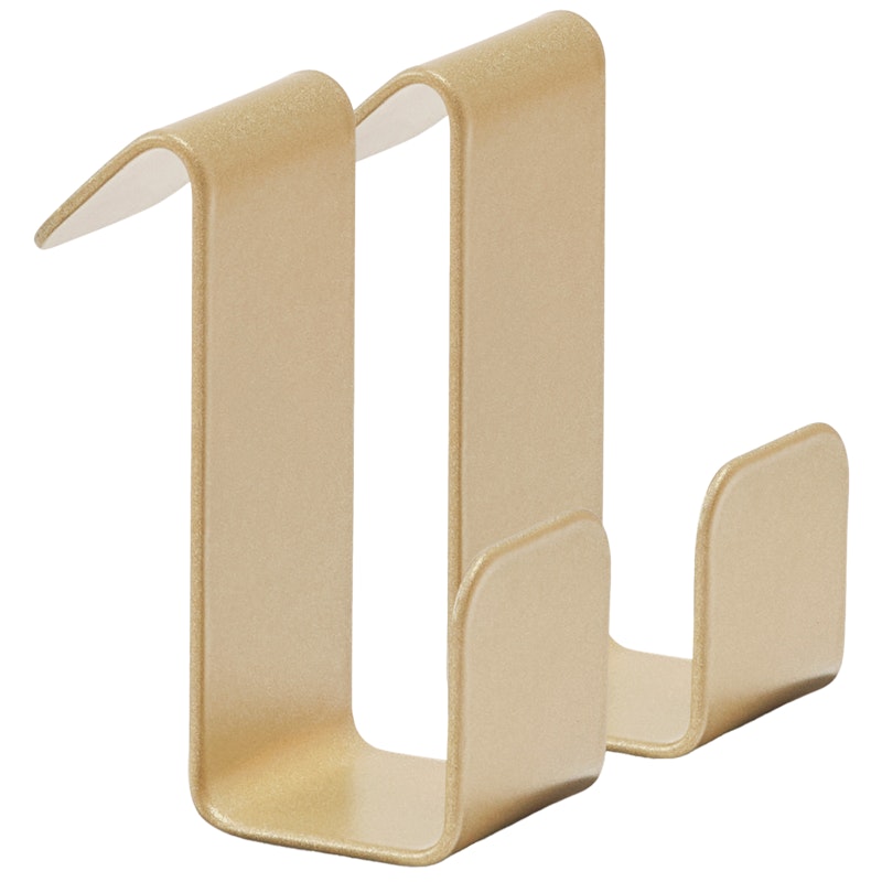 Flex Krokar 2-pack Till Magnetisk Hylla, Mässing