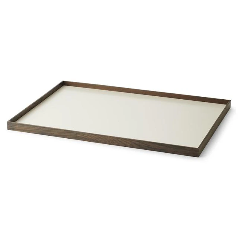 Frame Bricka Stor Rökt Ek/Beige
