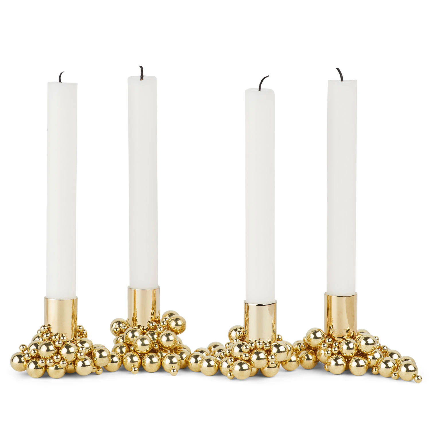 Gejst Molekyl Ljusstake 4 M&auml;ssing - Ljuslyktor St&aring;l M&auml;ssing - 10043