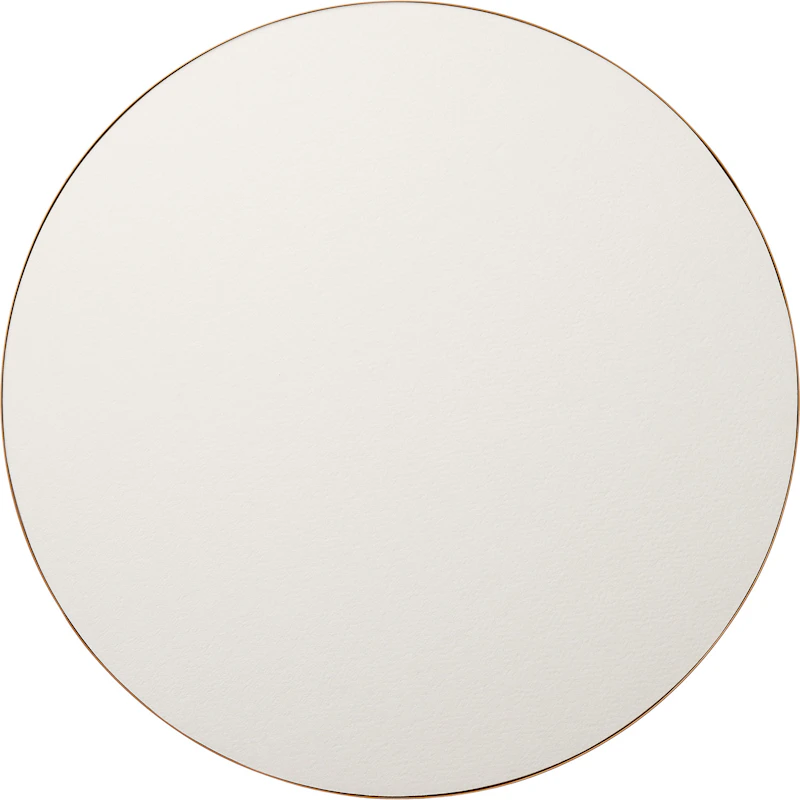 Retell Anslagstavla Rund Ø80 cm, Vit/Mässing