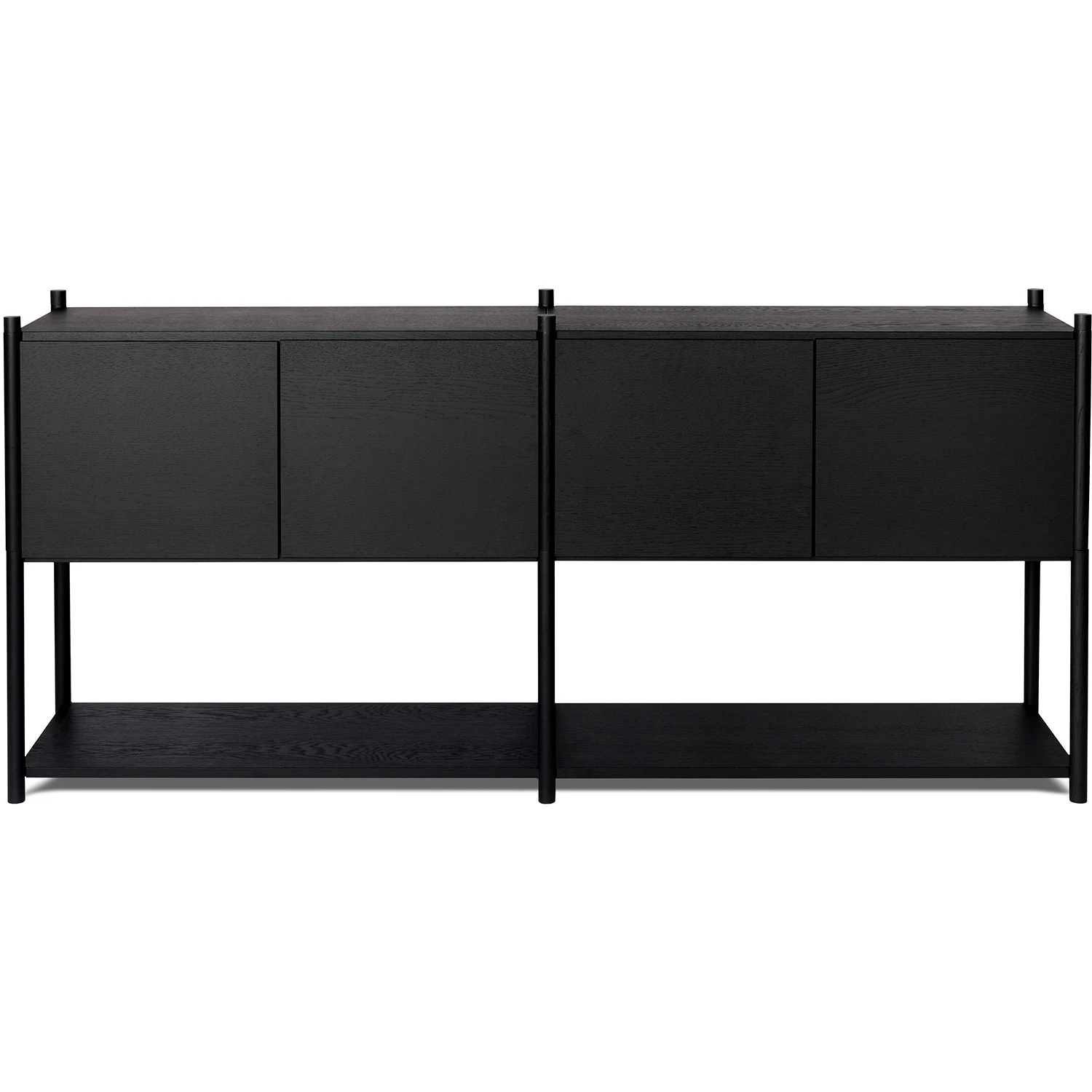 Gejst Sceene H Bokhylla Gjord Av Svart - Sk&aring;p & vitrinsk&aring;p Ek Svart - 20288