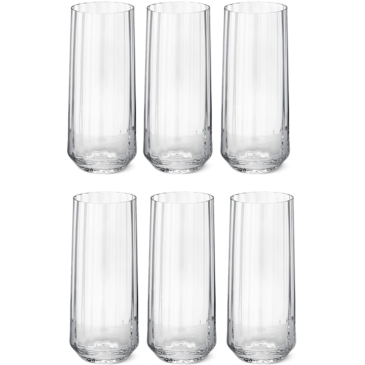 Georg Jensen Bernadotte Highballglas 45 Cl 6-pack - Highballglas & Longdrinkglas Kristallglas Klar - 10019695