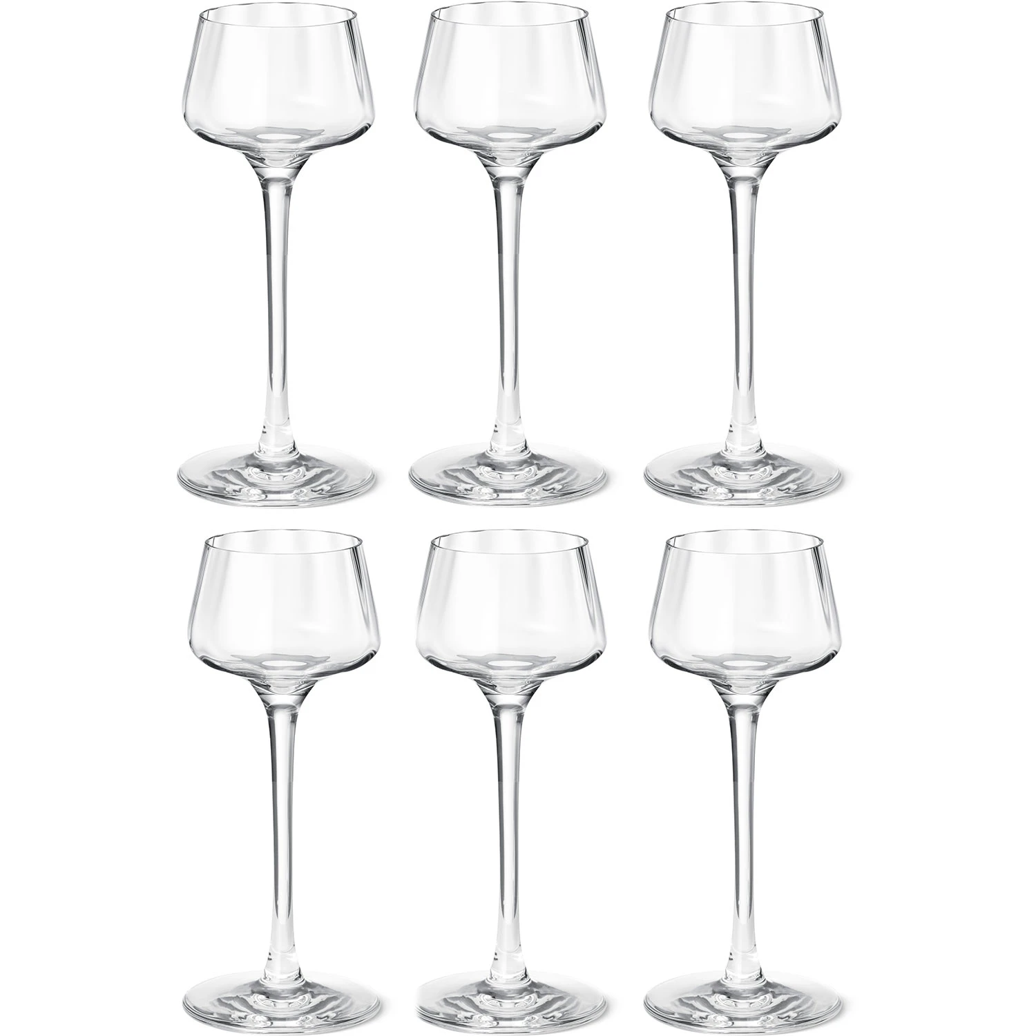 Georg Jensen Bernadotte Snapsglas 4 Cl 6-pack - Snapsglas & Avecglas Kristallglas Klar - 10019697