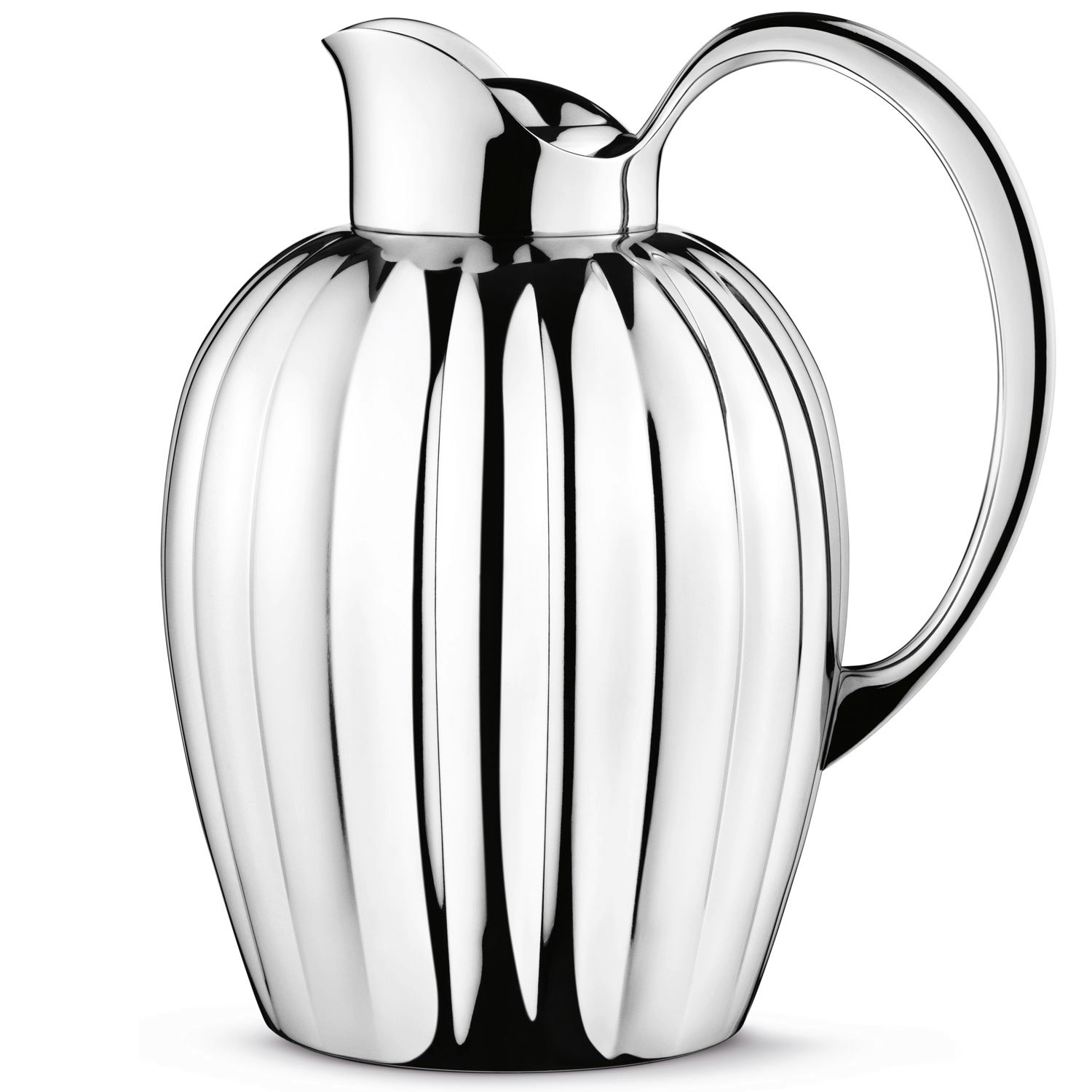 Georg Jensen Bernadotte Termoskanna Krompl&auml;terat 1 L - Termosar Rostfritt St&aring;l - 10019755