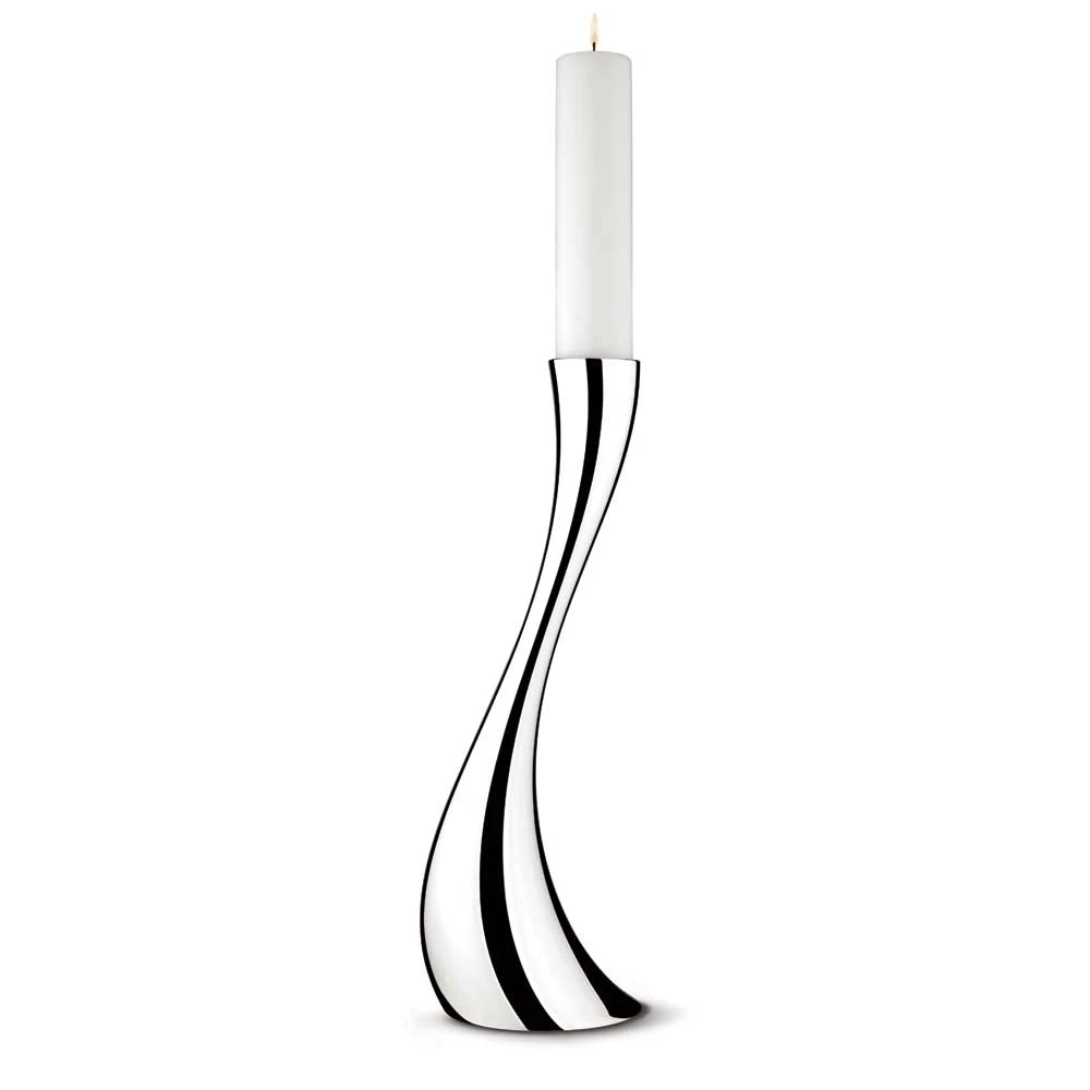 Georg Jensen Cobra Golvljusstake Medium 50 Cm - Ljusstakar Rostfritt St&aring;l - 3586632