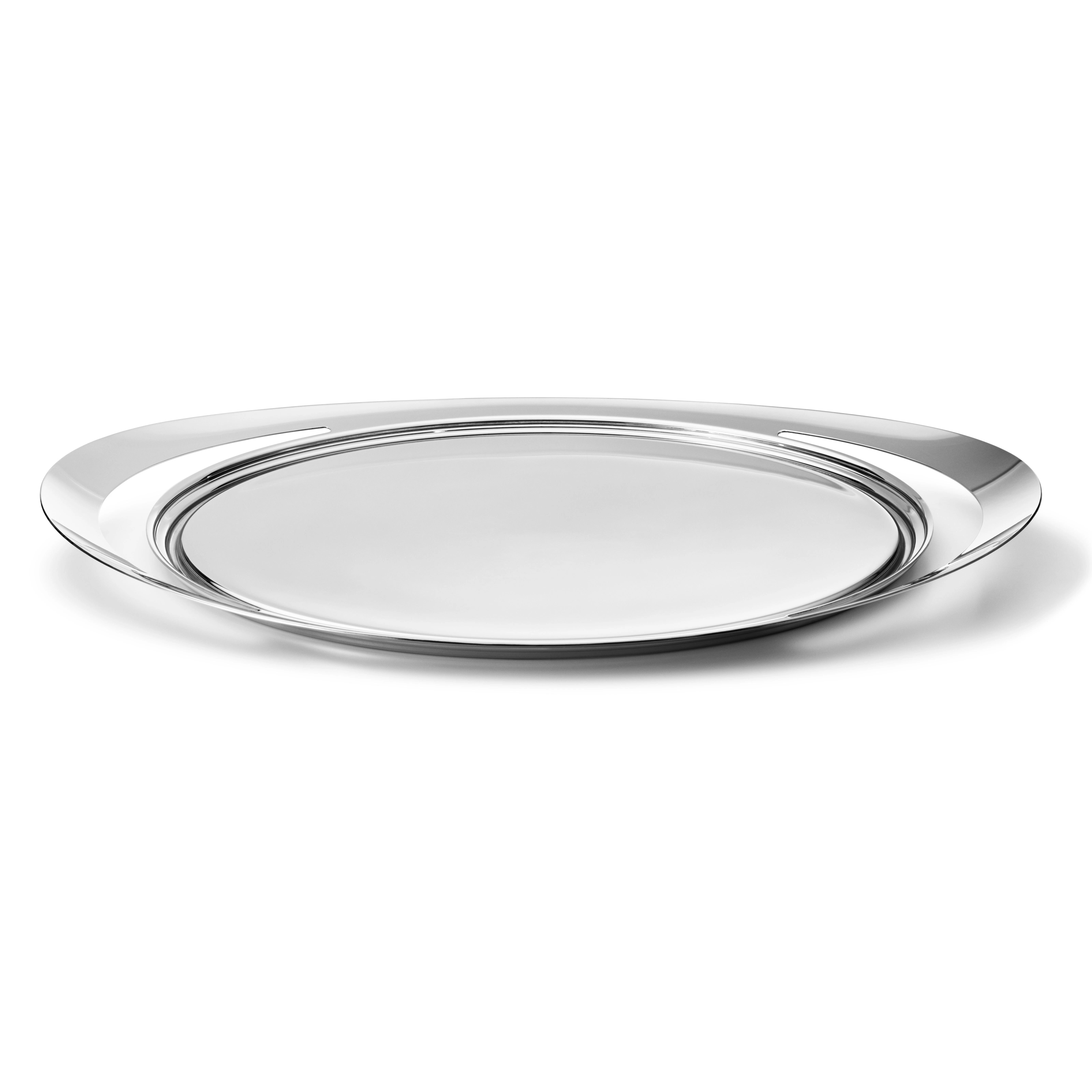 Georg Jensen Cobra Serveringsfat Med Inl&auml;gg - Uppl&auml;ggningsfat Rostfritt St&aring;l - 10019112
