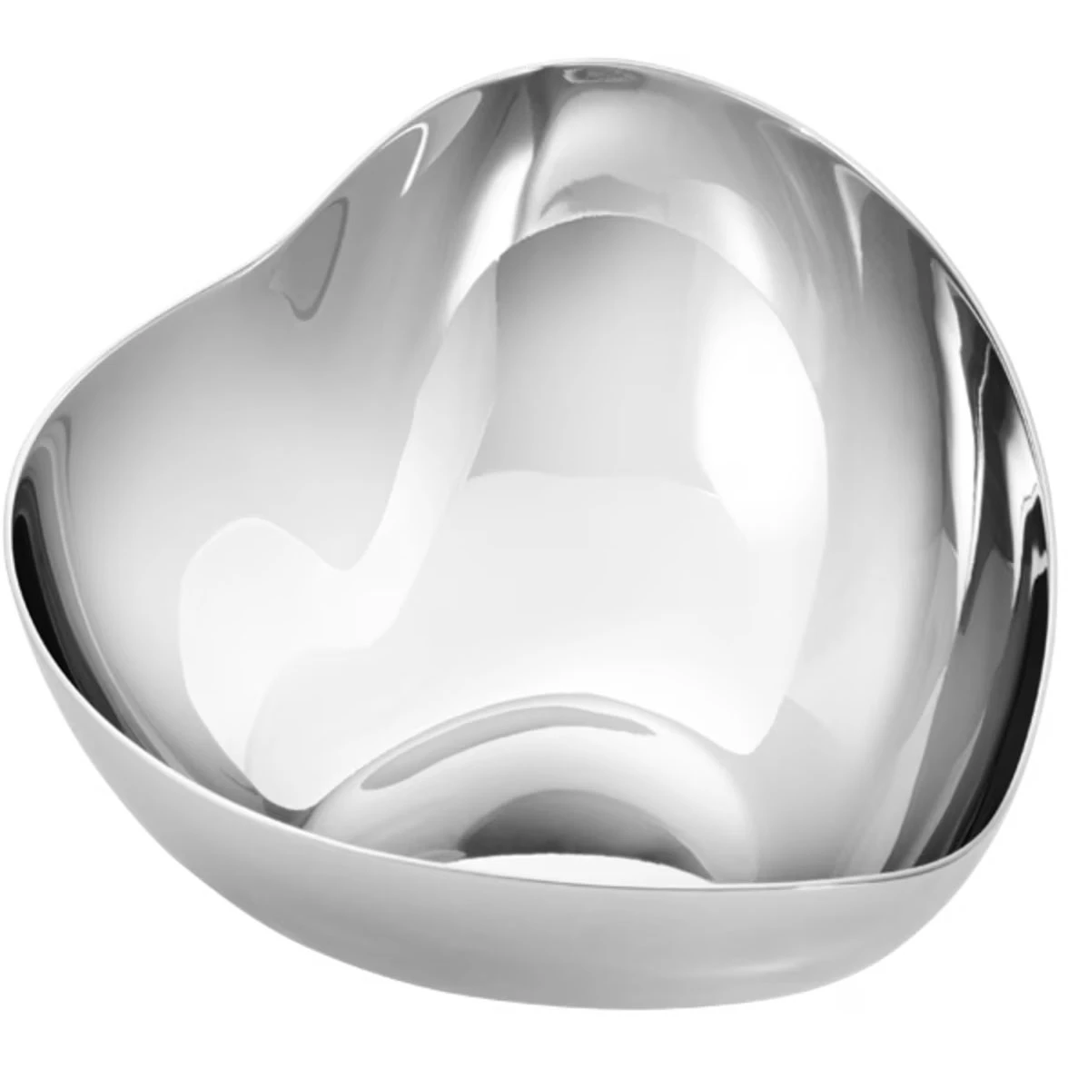Georg Jensen Heart Sk&aring;l Silver Liten - Serveringssk&aring;lar Rostfritt St&aring;l Silver - 10020942