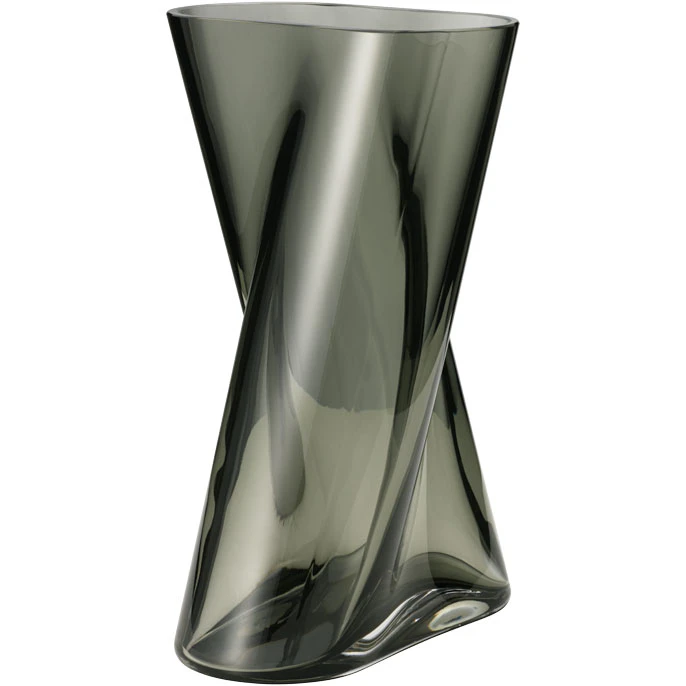 Georg Jensen Lituus vas Gr&aring; Medium - Vaser Glas Gr&aring; - 10021001