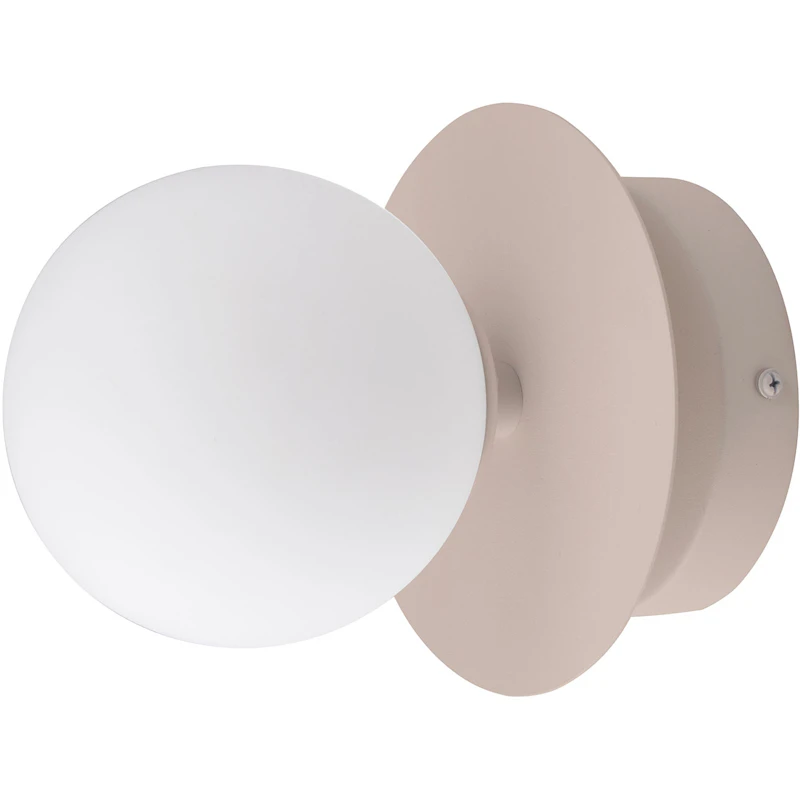 Art Deco Vägg-/Taklampa, Mud / Vit