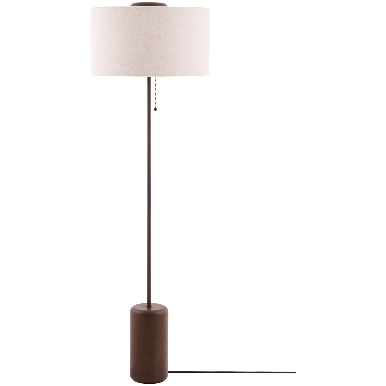 Globen Lighting Bosco Golvlampa M&ouml;rkbetsad / Beige - Golvlampor Ek Beige - 106206