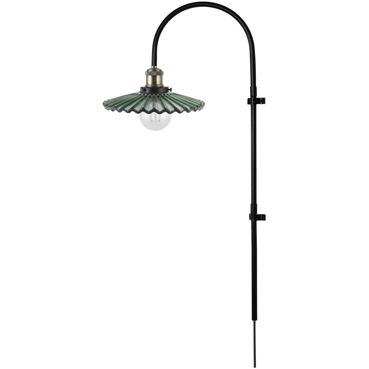 Globen Lighting Cobbler V&aelig;glampe 75 Gr&oslash;n - V&auml;gglampor Glas Gr&ouml;n - 631303