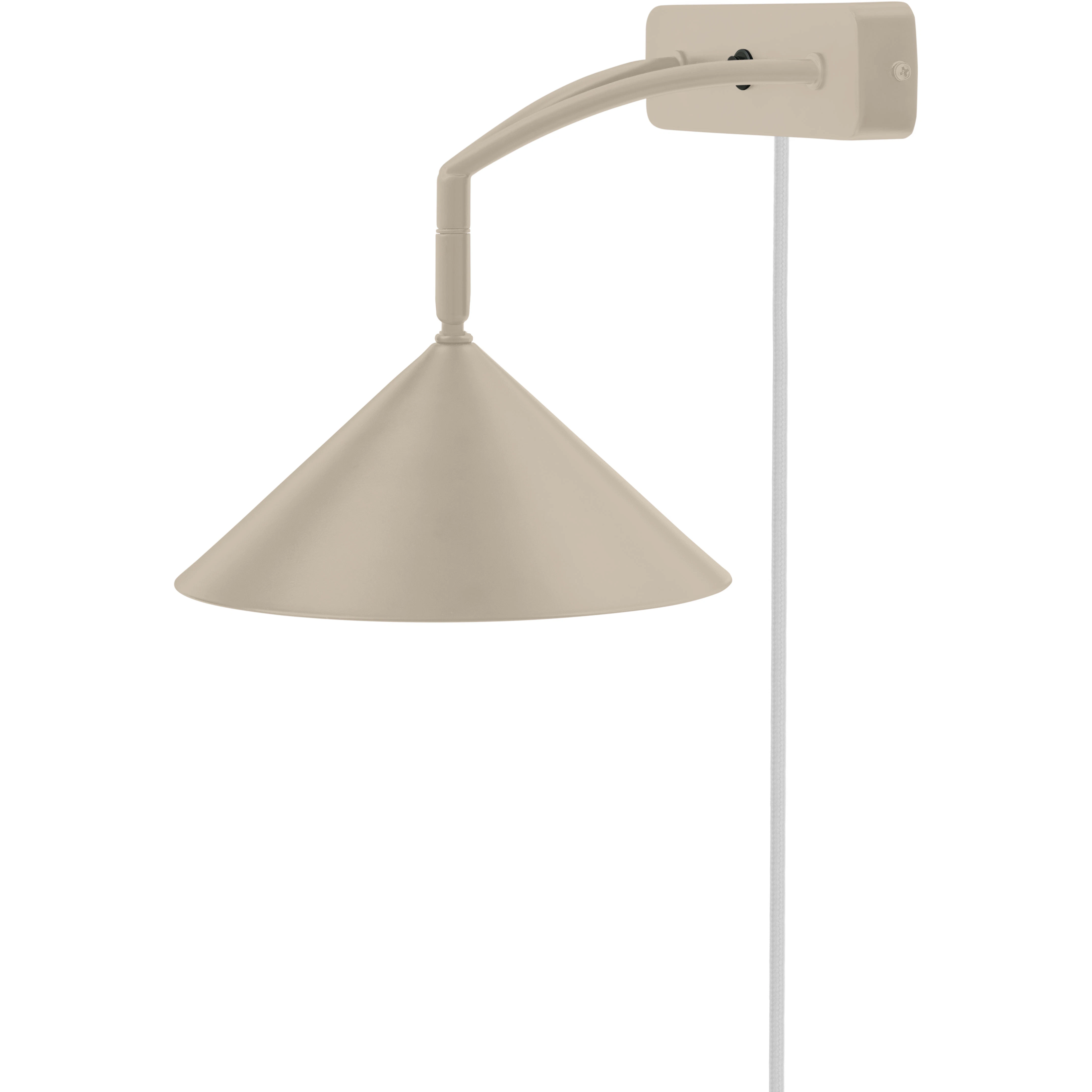 Globen Lighting Curve V&auml;gglampa Beige - V&auml;gglampor Metall Beige - 432002