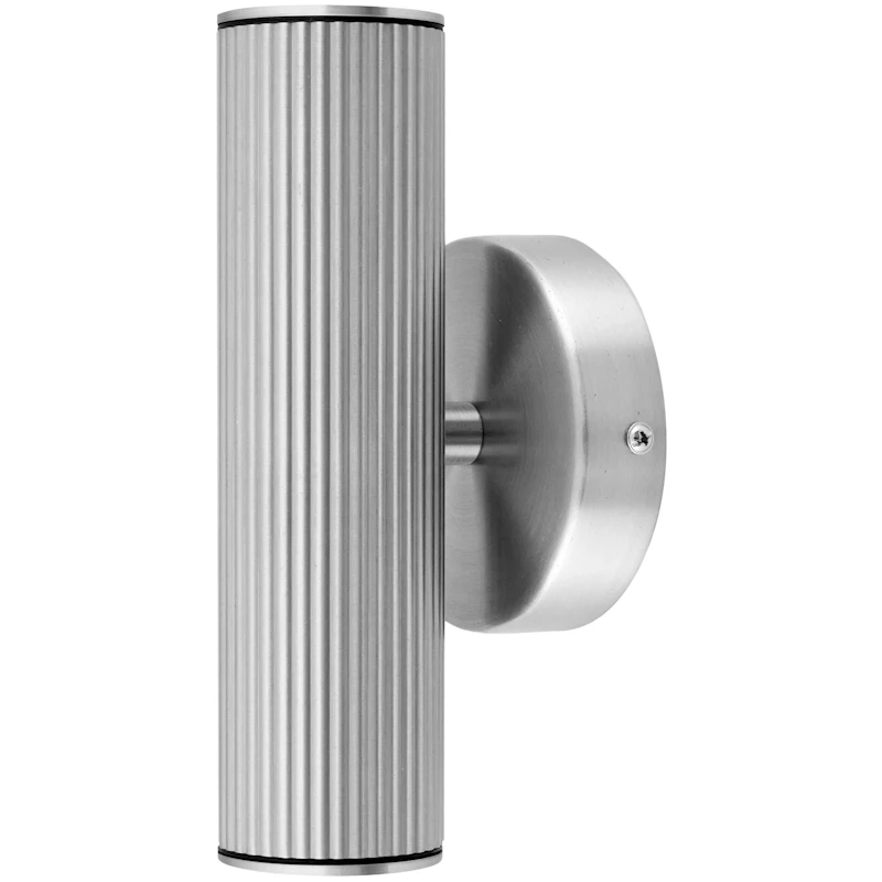 Hubble up/down Vägglampa, Borstat Stål