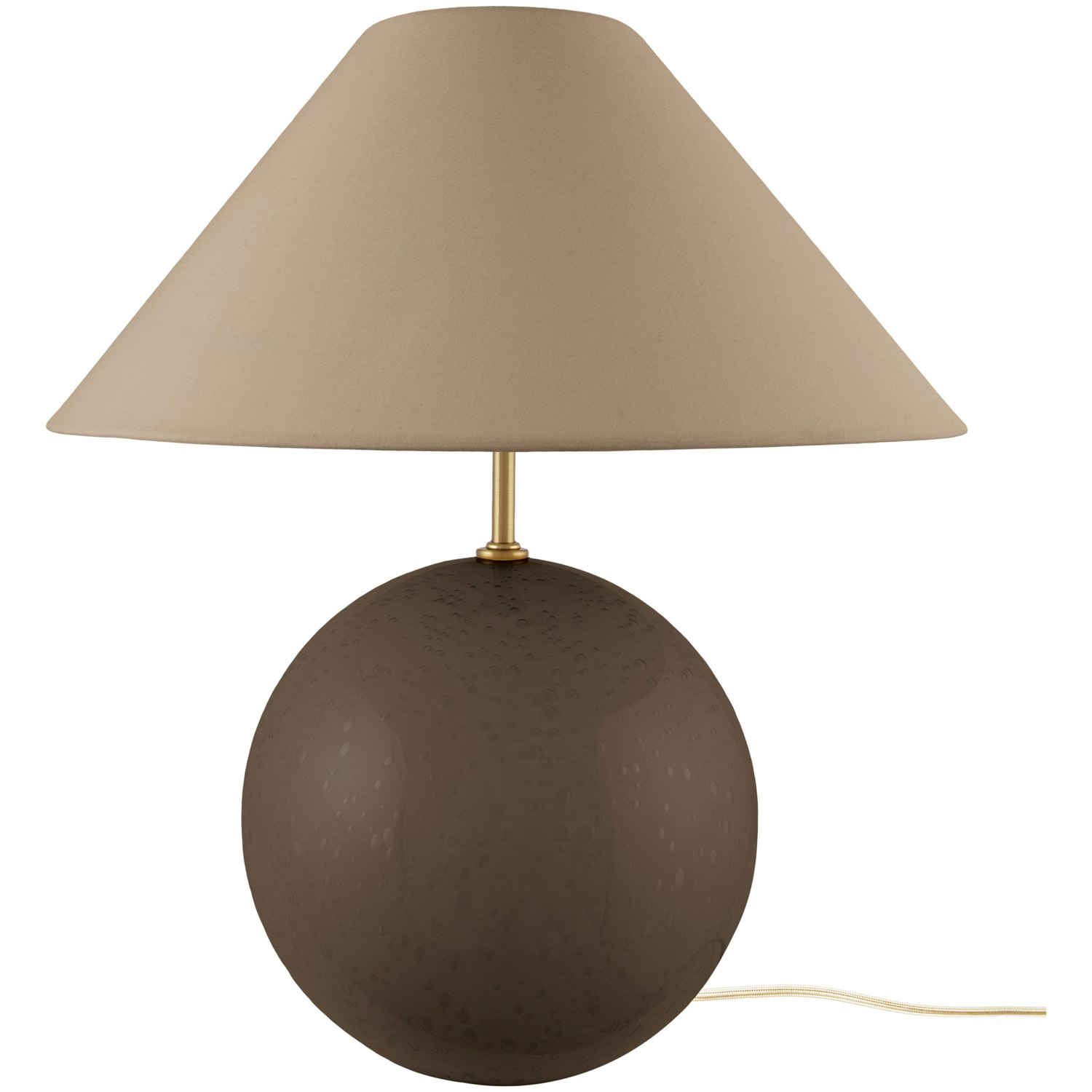 Globen Lighting Iris 45 Bordslampa Mocha - Bordslampor Glas Mocka - 684606