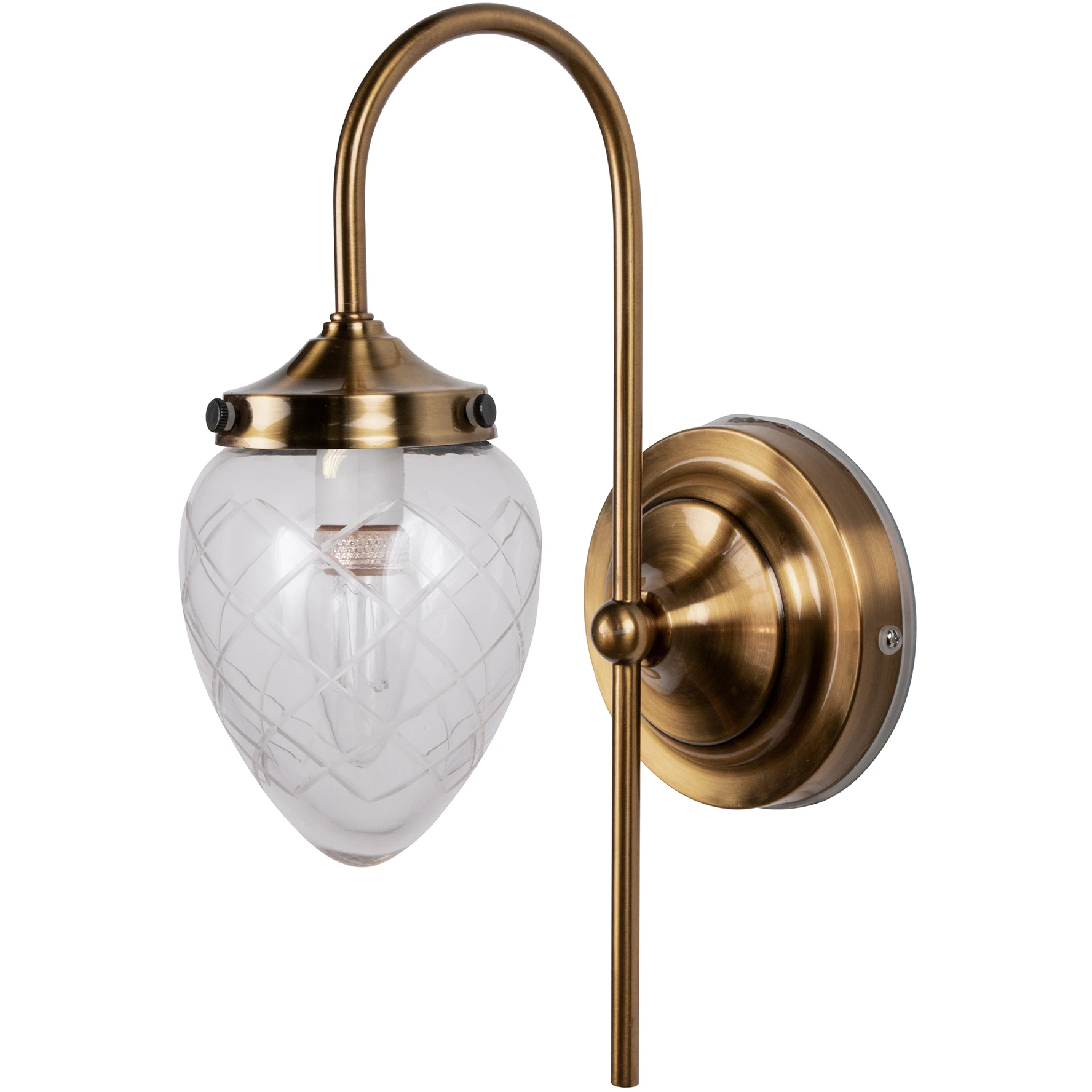 Globen Lighting Juni Vägglampa Ip44 Klar - Vägglampor Glas Klar - 690251