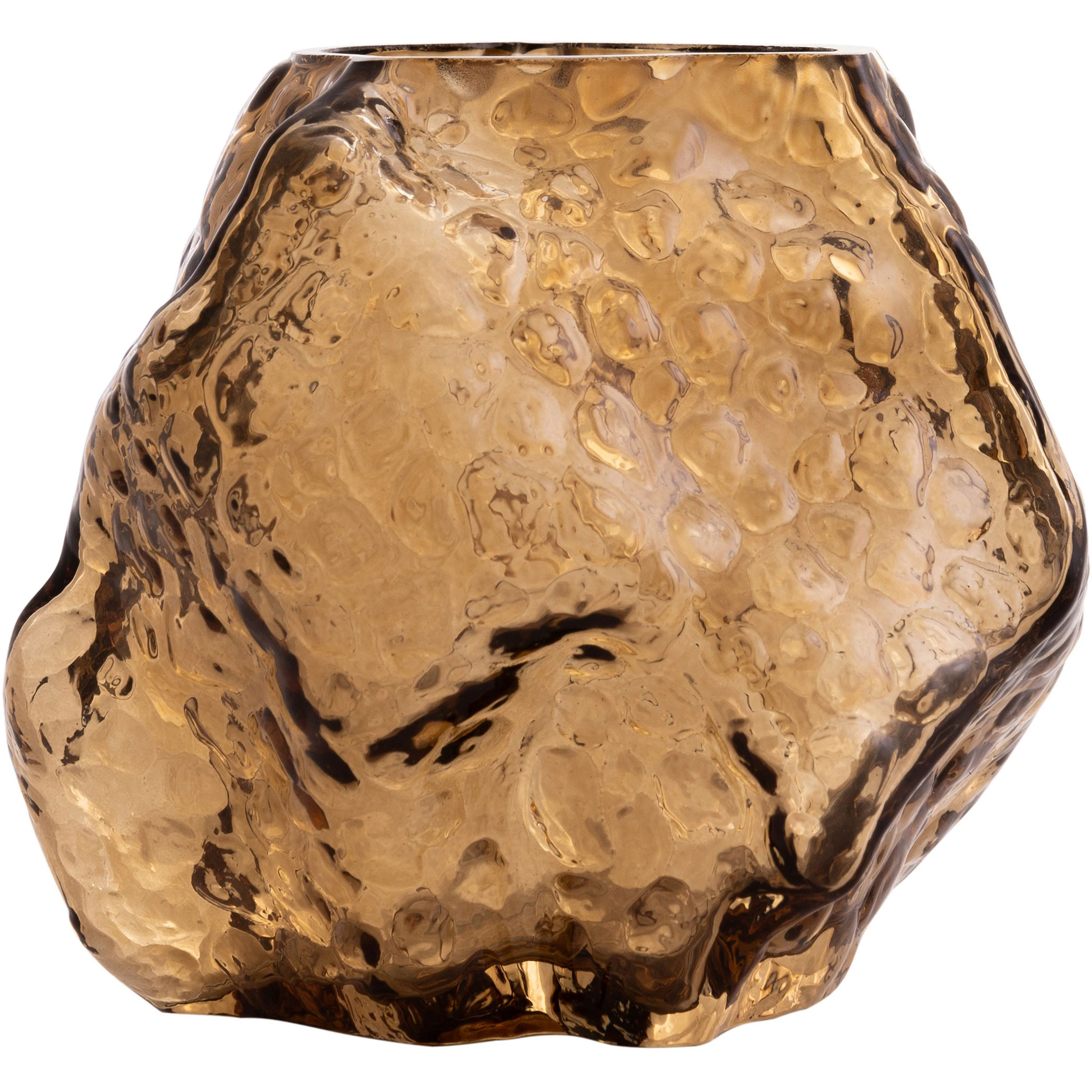 Globen Lighting Valerie V&auml;rmeljuslykta Brun - Ljuslyktor Munbl&aring;st Glas Brun - 685206