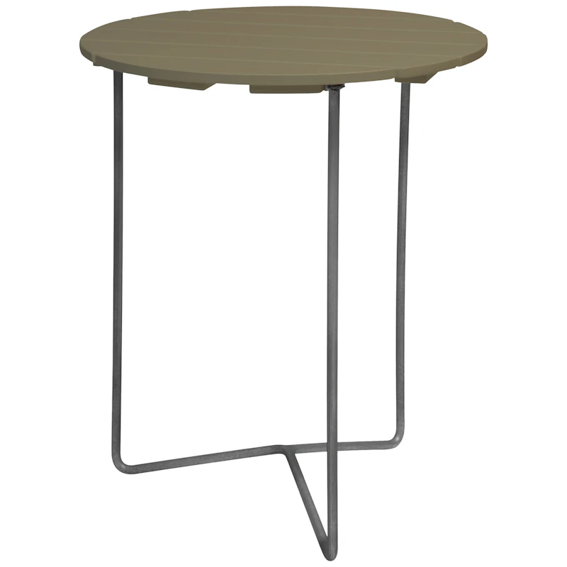 6B Bord Ø60 cm, Ljusgrön / Varmförzinkat Stål