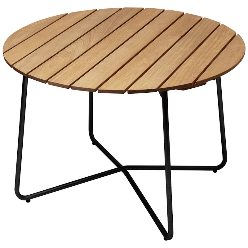 9A Bord Ø100 cm, Oljad Ek / Svart