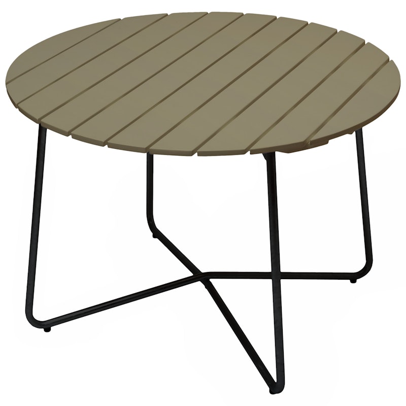 9A Bord Ø100 cm, Ljusgrön / Svart