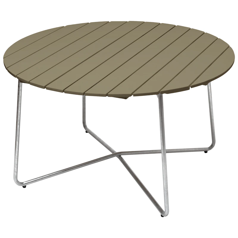 9A Bord Ø100 cm, Ljusgrön / Varmförzinkat Stål