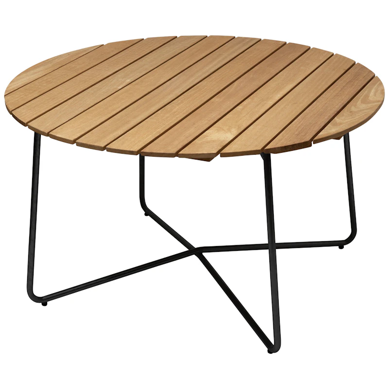 9A Bord Ø120 cm, Oljad Ek / Svart