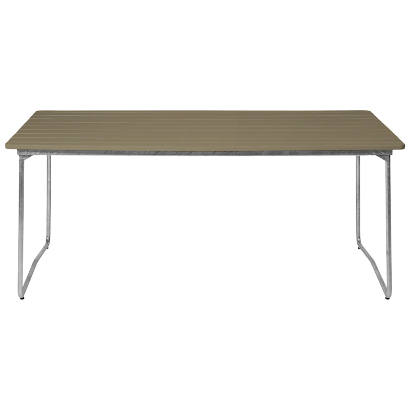 B31 Bord 92x170 cm, Ljusgrön / Varmförzinkat Stål