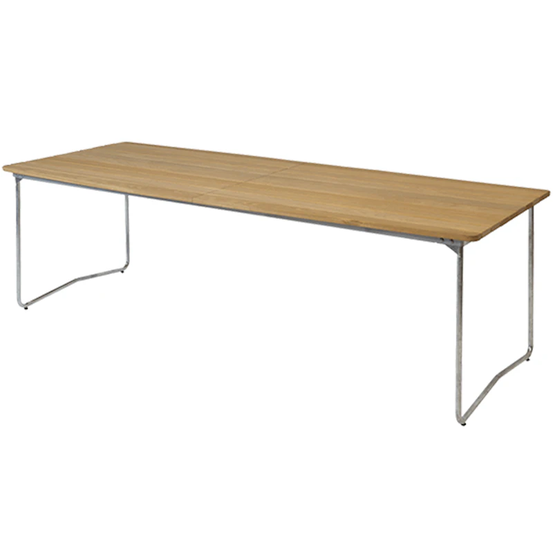 B31 Bord 92x230 cm, Oljad Ek / Varmförzinkat Stål