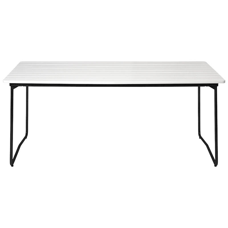 B31 Bord 92x170 cm, Vitlackerad Ek / Svart