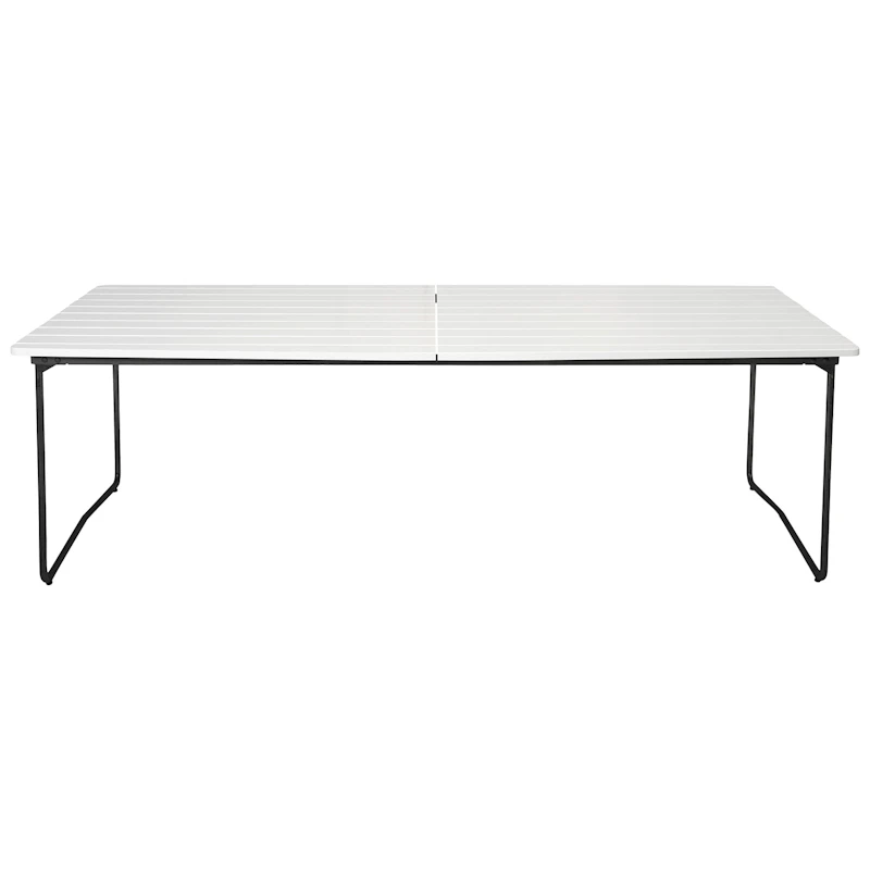 B31 Bord 92x230 Cm, Vitlackerad Ek / Svart