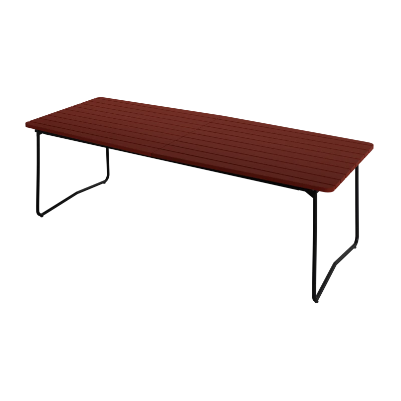 B31 Bord 92x230 cm, Mörkröd / Svart