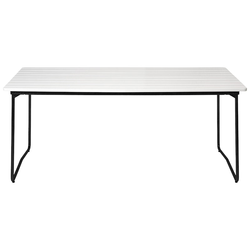 B31 Bord 92x170 cm, Vitlackerad Ek / Svart